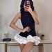 Sleeveless Suspender Mini Dress With Floral Details - Backless Stitching Sexy Skirt For Women_ecoleips.com