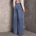 Women's Mid-Rise Stretch Jeans Distressed Straight Leg Denim Pants Rhinestone Embellishments Comfort Fit_ecoleips.com