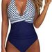 Women's Clothing One Piece Swimsuit Women's Fashion Sexy Halter Neck Lace Up Swimsuit Cross Backless Swimsuit_ecoleips.com
