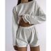 Cross-border Spring/Summer New European American Women's Outfits Fashionable Simple Slim Fit Loose Pullover Top_ecoleips.com
