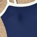 Women's Clothing One-piece Swimsuit Sexy Solid Color Tight Tube Top Bikini Swimsuit_ecoleips.com