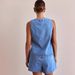 Summer Fashion Casual Sleeveless Lace Up High Waist Women's Vest Denim Suit Shorts_ecoleips.com