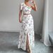 Women's Stylish Elegant Printed Blouse Skirt Two Piece Set Casual Comfortable Spring Summer Autumn Fashion Outfit_ecoleips.com
