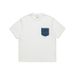 Women's Clothing Denim Pocket Round Neck Short Sleeve T Shirt_ecoleips.com