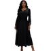 Women's Fish Scale Pleated Dress Elegant Beaded Long Fashionable Clothing_ecoleips.com