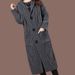 Oversized Hooded Cardigan – Longline Knit Coat For Women (3 Neutral Colors, M-5XL, Winter Layering Essential)_ecoleips.com