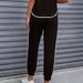 Women's Color Block Trim Casual Suit European American Style Simple Loose Fit Short Sleeve Spring Summer Autumn New_ecoleips.com
