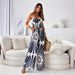 Women's Autumn Off-Shoulder Strapless Jumpsuit Waist Cinching Design Rompers & Jumpsuits_ecoleips.com