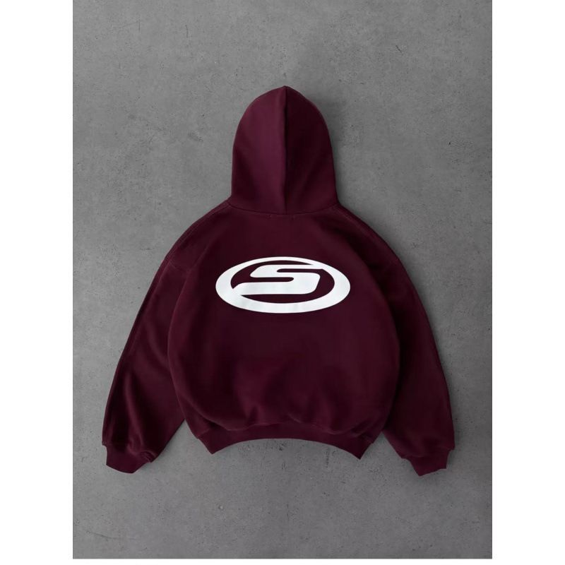 Unisex Oversized Hoodie With 3D Print – Streetwear Drop Shoulder Sweatshirt (S-XXL, Black/Red/Grey/White)_ecoleips.com