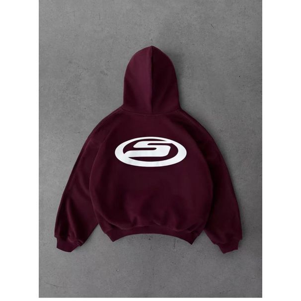 Unisex Oversized Hoodie With 3D Print – Streetwear Drop Shoulder Sweatshirt (S-XXL, Black/Red/Grey/White)_ecoleips.com