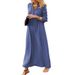 Aria Basics Aria Basics 2023 European And American Cross-border New Style Large Hem Dress, Solid Color, Turn-down Collar, Sleeve, Simple Casual_ecoleips.com