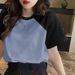 A Unique, Off-The-Shoulder Cotton Short-Sleeved T-Shirt Designed For Women In The Summer Of 2026 Featuring A Stylish A_ecoleips.com