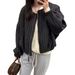 girl European Style Short Cotton-Padded Jacket For Women 2025 Autumn Winter New High-End Casual Loose Double Warm Cotton Coat_ecoleips.com