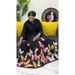 Tiaomiyake Muslim New Butterfly Print Irregular Elegant Plus Size Women's Skirt Set_ecoleips.com