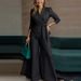 Women's Solid Color Belted Jacket & Pants Two-Piece Set - Elegant Office & Casual Outfit For All Seasons_ecoleips.com