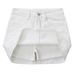 Women's High-Waisted Denim Mini Skirt White Bodycon Chic Korean Style A-Line Versatile Culottes Skirt for Female Students_ecoleips.com