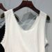 Modal Cotton Spring-summer Lace-trimmed Camisole Women, Plus Size, Suitable For Outerwear Or As An Inner Layer, With A_ecoleips.com