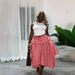 TW874 Elegant High-Waisted Midi Skirt for Women Irregular Plaid Design Summer Elastic Waist European And American Style Foreign Trade Women's Clothing_ecoleips.com