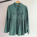 Verve 2025 Women's Fashion Autumn Winter New Casual Babydoll Corduroy Shirt_ecoleips.com