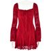 Women's Clothing Ins Lace New Trumpet Sleeve Tube Top Dress Sexy Hot Girl Casual Backpack Hip Short Skirt_ecoleips.com