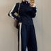 High-End Fishbone Sports Suit For Women, Spring And Autumn European Casual Fashion Black Sweatshirt Two-Piece Set,_ecoleips.com