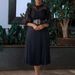 K Large Lace Hook Flower Sexy Hollow Pleated Dress Formal Dress_ecoleips.com