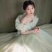 Green Evening Gown, 2026 New Style, Niche, Forest Themed, Fairy Like, Student Graduation, Vocal Arts Exam, Tulle Performance Costume._ecoleips.com
