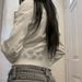 Women's Slimming Zip up Stand Collar Jacket European American Style Workwear Casual Versatile Short Top_ecoleips.com