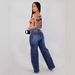 Women's Clothing American Style Women's Straight Leg Jeans Retro Heavy-Duty Colorful Rhinestone Detail Hot Selling_ecoleips.com