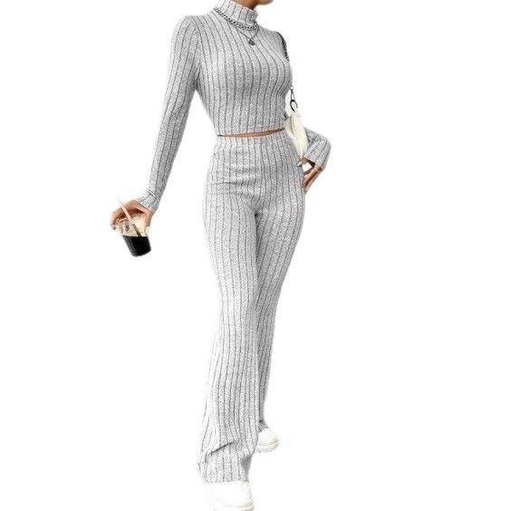 Women’s Knit Hoodie & Lounge Pants Set – Long-Sleeve Pullover With Elastic Waist (S-3XL, 5 Colors, Elegant Casual Outfit For Spring/Fall)_ecoleips.com