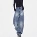 KEN STUDIO Deconstructs Loose Curved Jeans, Women's American Washed Wide Leg Casual Long Pants, And Pants_ecoleips.com