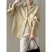 Yanshuang Linen Blend Tencel Cotton V-Neck Shirt For Women Autumn Simple Casual Long Sleeve Loose Top 82209_ecoleips.com
