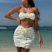Women's Clothing New Sexy Rose Sling Solid Color Three Piece Swimsuit_ecoleips.com