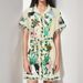 Women's Floral Print Short-Sleeved Dress With Ties And Stylish Design_ecoleips.com