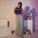 Women's High-Waisted Straight Leg Ripped Jeans - Distressed Denim Pants With Comfortable Fit_ecoleips.com