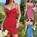2025 . European And American Summer New Hot-Selling Polka Dot Tight-Fitting Strap Women's Dress_ecoleips.com
