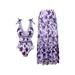 Bohemian Print One-Piece Swimsuit For Women – Asymmetric Straps, 80% Polyester, Uv Protection For Beach & Pool (S-Xl, Red/Blue/Purple/Green)_ecoleips.com