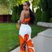 Women's European American Printed One-Shoulder Slim Fit Wide Leg Pants Two-Piece Set Summer Regular Thickness_ecoleips.com
