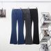Women's Clothing Flared Pants Pocket Fitness Yoga Pants Quick Drying Female Peach Butt Wear Sports Trousers_ecoleips.com