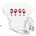 New Merry Christmas Tree Santa Claus Large Size Cartoon Cute Round Neck Short Sleeve T-Shirt For Women In European And_ecoleips.com