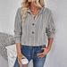 Knit Top For Autumn/Winter Season New Women's Casual Plain Color Hoodie_ecoleips.com