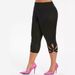 Women's Clothing Women's Solid Color High Waist Hip Lifting Hollow Large Size Pants Sports Yoga Leggings_ecoleips.com