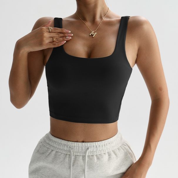 Colorful Beaded European American Style Tight Yoga Vest, Quick-Dry Fitness Versatile For Outdoor Wear, Running, And_ecoleips.com