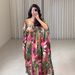 Women's Clothing Printed Kaftan Robe Evening Dress_ecoleips.com