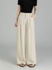 Suitable For All Seasons Spring Summer New Tencel Linen Suit Style Ice Silk Wide Leg High Waist Slimming Fashion Versatile Pants_ecoleips.com