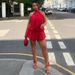 Women’s Sleeveless Backless Suspender Mini Dress – Sexy Summer Strappy Dress In Red (S/M/L)_ecoleips.com