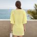 Crew Neck Loose Seven-quarter Sleeve Long Loose Women's T-shirt Chiffon Shirt Top_ecoleips.com