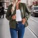 Women's Stylish Solid Color Casual Jacket With Zip-Up Design - Lightweight Polyester Blend, Versatile For Spring & Summer_ecoleips.com