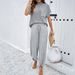 DiYun European And American Casual Resort Style Simple Nine-Point Pants Set Women's Clothing 2025_ecoleips.com