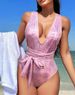 Aria Basics 2024 New European And American One-Piece Swimsuit, In-Stock For Cross-Border Sales, Solid Color Tight-Fitting Backless_ecoleips.com